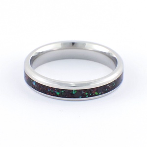 Nemesacél Gyűrű Turmalin Ásvánnyal És Zöld Opállal. Vízálló, Karcálló, Anti-Allergén, Egyedi Megrendelésre! - esküvő - ékszer - karikagyűrű - Meska.hu