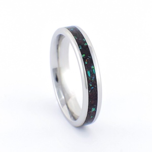 Nemesacél Gyűrű Turmalin Ásvánnyal És Zöld Opállal. Vízálló, Karcálló, Anti-Allergén, Egyedi Megrendelésre!, Esküvő, Ékszer, Karikagyűrű, Ékszerkészítés, MESKA