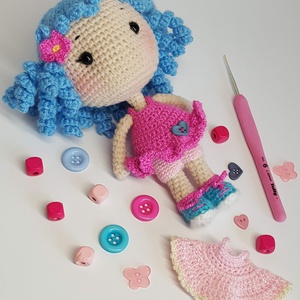 Mimi amigurumi baba - játék & gyerek - baba & babaház - öltöztethető baba - Meska.hu Mimi amigurumi baba - játék & gyerek - baba & babaház - öltöztethető baba - Meska.hu