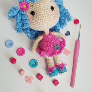 Mimi amigurumi baba - játék & gyerek - baba & babaház - öltöztethető baba - Meska.hu Mimi amigurumi baba - játék & gyerek - baba & babaház - öltöztethető baba - Meska.hu