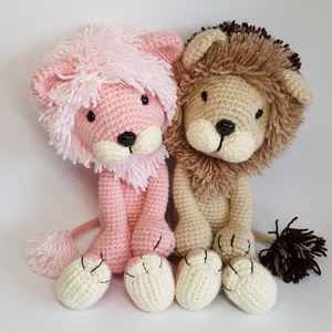 Amigurumi oroszlán - játék & sport - plüssállat & játékfigura - más figura - Meska.hu