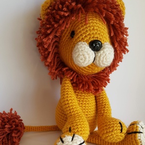 Amigurumi oroszlán - játék & sport - plüssállat & játékfigura - más figura - Meska.hu