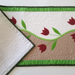 Tavaszi asztali futó friss tavaszi szinekben - otthon & életmód - konyhafelszerelés, tálalás - Meska.hu