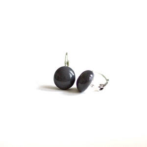 Kapcsos üveg fülbevaló - Meska.hu