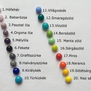 Francia kapcsos üveg fülbevaló- narancs - ékszer - fülbevaló - lógó fülbevaló - Meska.hu