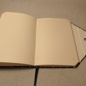 A/5 Pöttyös, vonalas, hosszú gombos napló - otthon & lakás - papír írószer - jegyzetfüzet & napló - Meska.hu