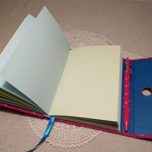 A/6 Rózsaszín, tollas notesz  - otthon & életmód - papír, írószer - jegyzetfüzet & napló - Meska.hu