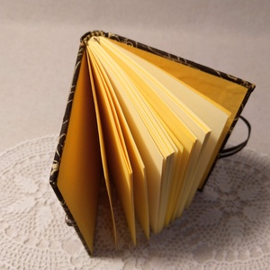 A/6 Barna mintás, kampós notesz - otthon & életmód - papír, írószer - jegyzetfüzet & napló - Meska.hu