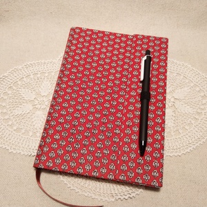 A/5 Piros mintás, tollas napló, Otthon & Lakás, Papír írószer, Jegyzetfüzet & Napló, Könyvkötés, MESKA