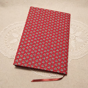 A/5 Piros mintás, tollas napló - otthon & lakás - papír írószer - jegyzetfüzet & napló - Meska.hu