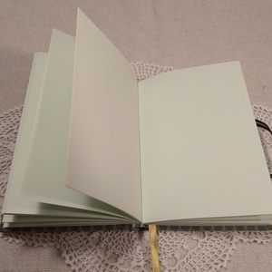 A/6 Zöld pöttyös, virágberakásos  notesz - otthon & lakás - papír írószer - jegyzetfüzet & napló - Meska.hu