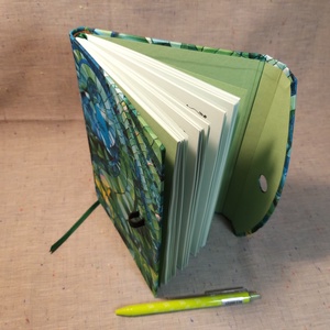 A/5 2026 Határidőnapló tollas, zöld-lék - otthon & életmód - papír, írószer - naptár & tervező - Meska.hu