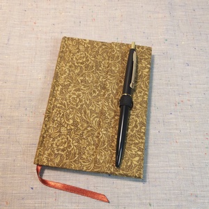 A/6 Barna-arany, vonalas, tollas notesz  - Meska.hu