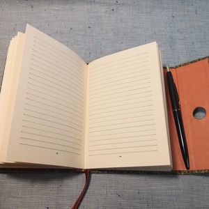 A/6 Barna-arany, vonalas, tollas notesz  - otthon & életmód - papír, írószer - jegyzetfüzet & napló - Meska.hu