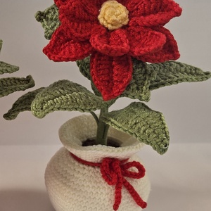 Horgolt Mikulás virág, Karácsony, Mikulás, Mikulás ajándékok, Horgolás, MESKA