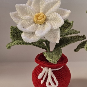 Horgolt Mikulás virág, Karácsony, Mikulás, Mikulás ajándékok, Horgolás, MESKA