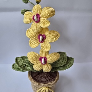 Horgolt orchidea - Meska.hu