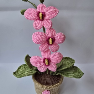 Horgolt orchidea - Meska.hu