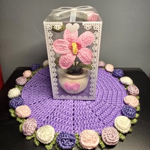 Horgolt orchidea - Meska.hu