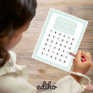 Számoljunk 1-től 10-ig -Számírás és számfelismerő fejlesztő munkafüzet (nyomtatható PDF) - játék & sport - készségfejlesztő és logikai játék - oktató játékok - Meska.hu