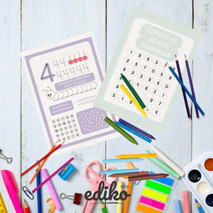 Számoljunk 1-től 10-ig -Számírás és számfelismerő fejlesztő munkafüzet (nyomtatható PDF) - játék & sport - készségfejlesztő és logikai játék - oktató játékok - Meska.hu