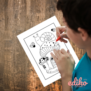 Gombaházak Színező (nyomtatható PDF) - otthon & életmód - papír, írószer - színező - Meska.hu