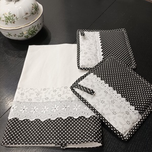 Konyhai törlőkendő , edényfog� - Meska.hu