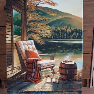 Őszi hangulat - művészet - festmény - akril - Meska.hu