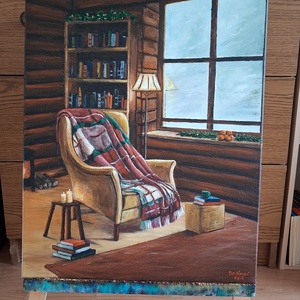 Bekuckózva - művészet - festmény - akril - Meska.hu