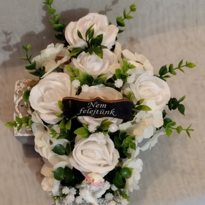 Kőkereszt sírdísz mindenszentekre - otthon & életmód - vallás - temetkezési tárgy - Meska.hu