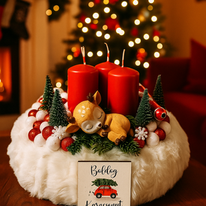 Őzike álma pihe-puha karácsonyi adventi koszorú  - karácsony - adventi díszek - adventi koszorú - Meska.hu Őzike álma pihe-puha karácsonyi adventi koszorú  - karácsony - adventi díszek - adventi koszorú - Meska.hu