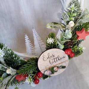 Téli Édes Otthon ajtódísz-egy kis varázs az otthonodba - karácsony - karácsonyi lakásdekoráció - karácsonyi ajtódíszek - Meska.hu