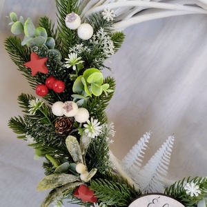 Téli Édes Otthon ajtódísz-egy kis varázs az otthonodba - karácsony - karácsonyi lakásdekoráció - karácsonyi ajtódíszek - Meska.hu