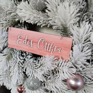 Havas fenyőágas téli ajtódísz  - karácsony - karácsonyi lakásdekoráció - karácsonyi ajtódíszek - Meska.hu