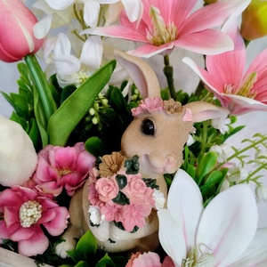 Fiókos nyuszis asztaldísz  - otthon & életmód - dekoráció - asztal és polc dekoráció - asztaldísz - Meska.hu