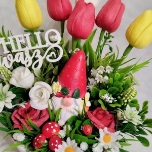 Epermanós tavaszi asztaldísz  - otthon & életmód - dekoráció - asztal és polc dekoráció - asztaldísz - Meska.hu