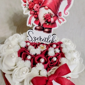 Valentin napi kis szív Szeretlek manóval - otthon & életmód - dekoráció - asztal és polc dekoráció - asztaldísz - Meska.hu