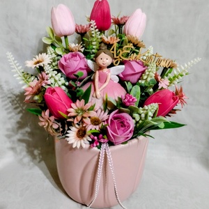 Tavasztündéres asztaldísz - otthon & életmód - dekoráció - asztal és polc dekoráció - asztaldísz - Meska.hu