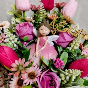 Tavasztündéres asztaldísz - otthon & életmód - dekoráció - asztal és polc dekoráció - asztaldísz - Meska.hu