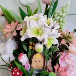 Tündérfa rózsaszín kaspós asztaldísz  - otthon & életmód - dekoráció - asztal és polc dekoráció - asztaldísz - Meska.hu