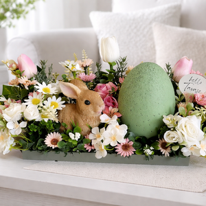 Helló Tavasz- Nyuszis asztaldísz - Meska.hu