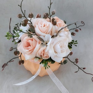 Barack virágbox - otthon & életmód - virágdekoráció - virágok - virágbox - Meska.hu