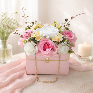 Rózsaszín táskadísz  - Meska.hu