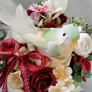 Madárkás asztaldísz - otthon & életmód - dekoráció - asztal és polc dekoráció - asztaldísz - Meska.hu