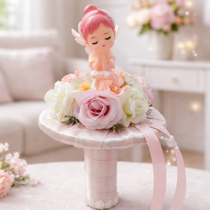 Rózsaszín tündéres ovis ballagási csokor , Otthon & Életmód, Virágdekoráció, Virágok, Virágcsokor, Mindenmás, Virágkötés, MESKA