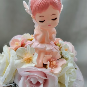 Rózsaszín tündéres ovis ballagási csokor  - otthon & életmód - virágdekoráció - virágok - virágcsokor - Meska.hu