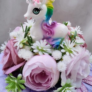 Unikornisos ovis ballagási csokor - otthon & életmód - virágdekoráció - virágok - virágcsokor - Meska.hu