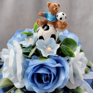 Foci macis ovis ballagási csokor  - otthon & életmód - virágdekoráció - virágok - virágcsokor - Meska.hu