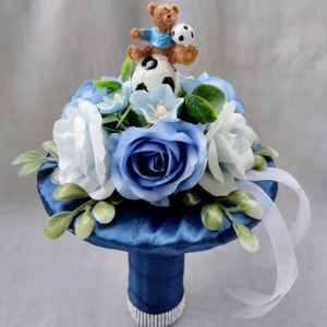 Foci macis ovis ballagási csokor  - otthon & életmód - virágdekoráció - virágok - virágcsokor - Meska.hu