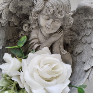 Angyalkás sírdísz - otthon & életmód - vallás - temetkezési tárgy - sírdísz, kegyeleti dísz - Meska.hu
